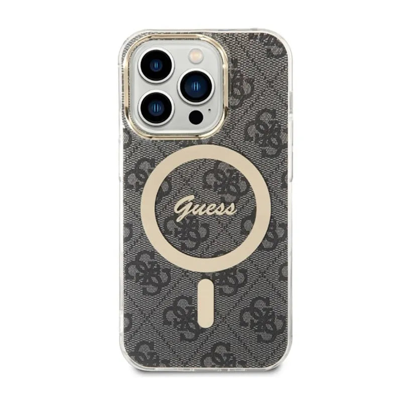 Guess 4G MagSafe – Dėklas iPhone 14 Pro (juodas)
