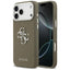 Guess Grained Big 4G Classic Logo – dėklas, skirtas iPhone 17 Pro Max (rudas)
