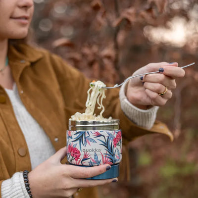 Quokka Whim Food Jar – termo dėžutė maistui / maisto termosas 360 ml (Blue Garden)