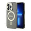 Guess Glitter Gold MagSafe – Dėklas iPhone 14 Pro Max (Juodas)