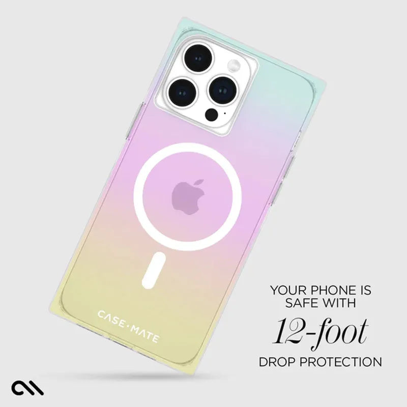 Case-Mate BLOX MagSafe – dėklas, skirtas iPhone 15 Pro Max (Rainbow Frosting)