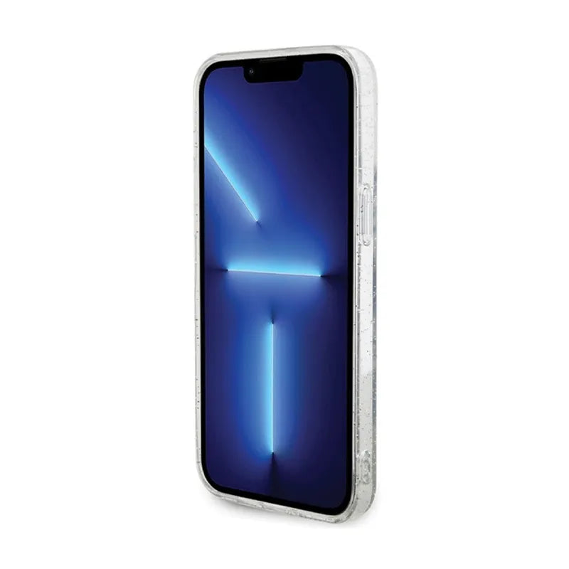 Karl Lagerfeld Karl & Choupette Glitter MagSafe – dėklas iPhone 14 Pro Max (skaidrus)