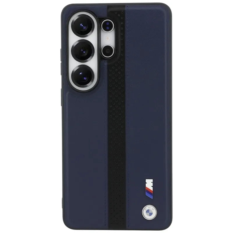 BMW M Perforated Stripe Logo MagSafe – Dėklas skirtas Samsung Galaxy S26 Ultra (tamsiai mėlynas)
