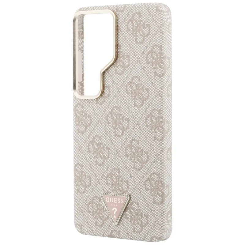 Guess 4G Triangle Logo MagSafe – Dėklas Samsung Galaxy S26 Ultra (rožinis)