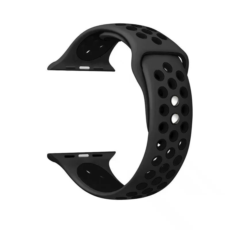 Crong Duo Sport – Apple Watch apyrankė 38/40/41/42 mm (pilka/juoda)