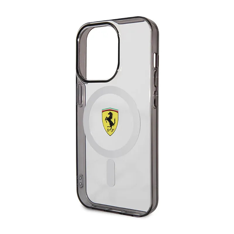 Ferrari Outline Magsafe – dėklas iPhone 14 Pro telefonui (skaidrus)