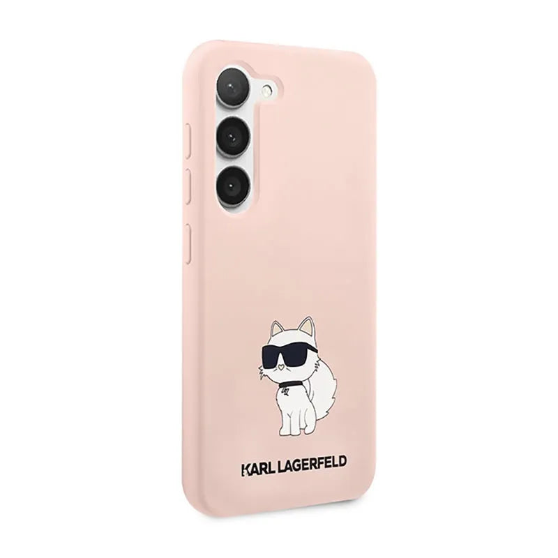 Karl Lagerfeld Silicone NFT Choupette – dėklas Samsung Galaxy S23 (rožinis)