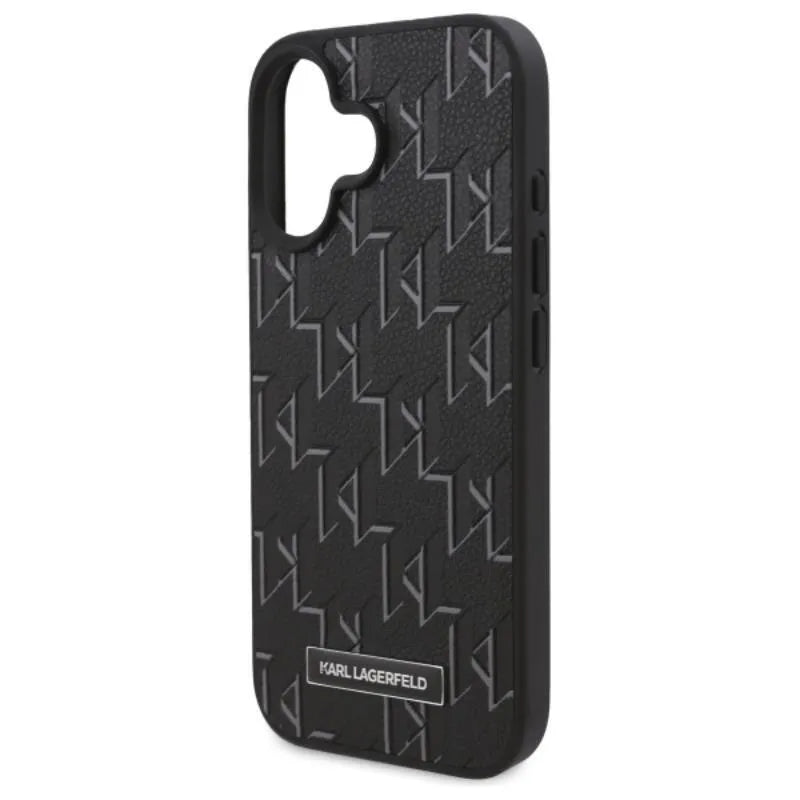 Karl Lagerfeld Hot Stamp MagSafe – dėklas iPhone 16 Plus (juodas)