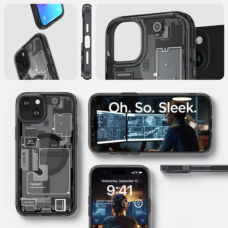 Spigen Liquid Air Mag MagSafe – dėklas, skirtas Samsung Galaxy S26 Ultra (Marble Gray)