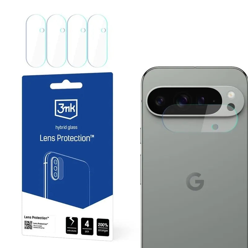 3mk Lens Protection - fotoaparato objektyvo stiklas, skirtas Google Pixel 9 (4 vnt.)
