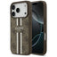 Guess 4G Printed Stripes MagSafe – Dėklas iPhone 17 Pro (rudas)