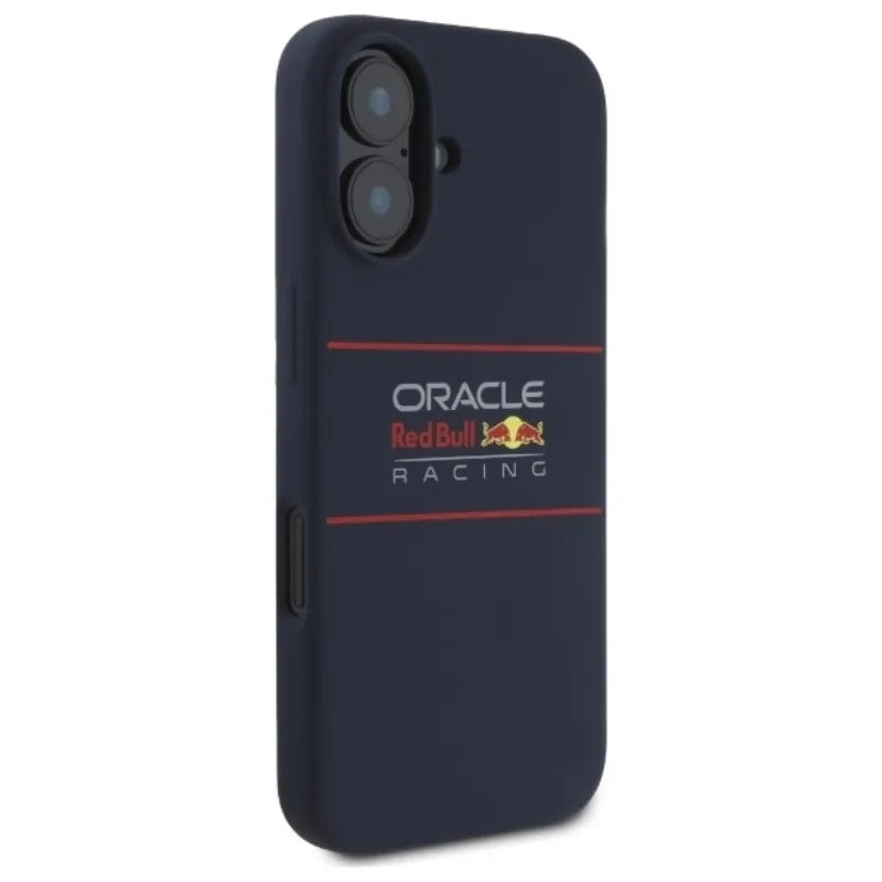 Red Bull Silicone Horizontal Logo MagSafe – iPhone 16 Plus dėklas (tamsiai mėlynas)