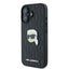 Karl Lagerfeld Monogram Karl Head Pin – dėklas iPhone 16 (juodas)