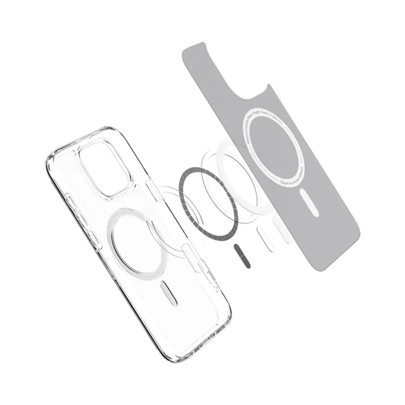 Spigen Ultra Hybrid Mag MagSafe – dėklas iPhone 16 Pro Max (Frost Clear)