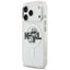 Karl Lagerfeld IML Glitter Karl & Choupette Sketch Logo MagSafe – Dėklas iPhone 17 Pro (skaidrus)