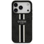 Guess 4G Printed Stripes MagSafe – dėklas iPhone 17 Pro (juodas)