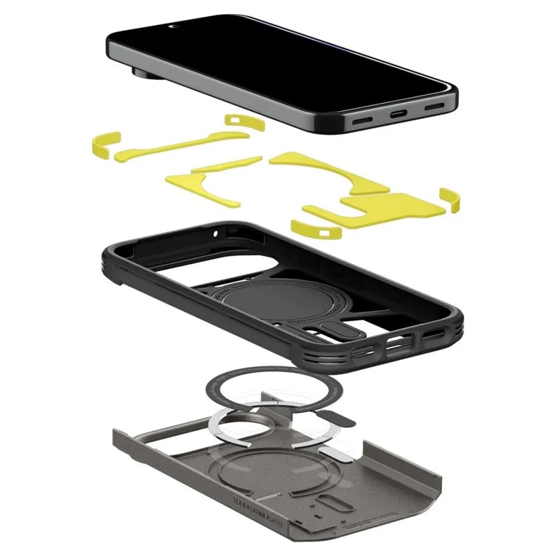 Spigen Tough Armor Mag MagSafe dėklas telefonui Google Pixel 11 Pro XL (Gunmetal)