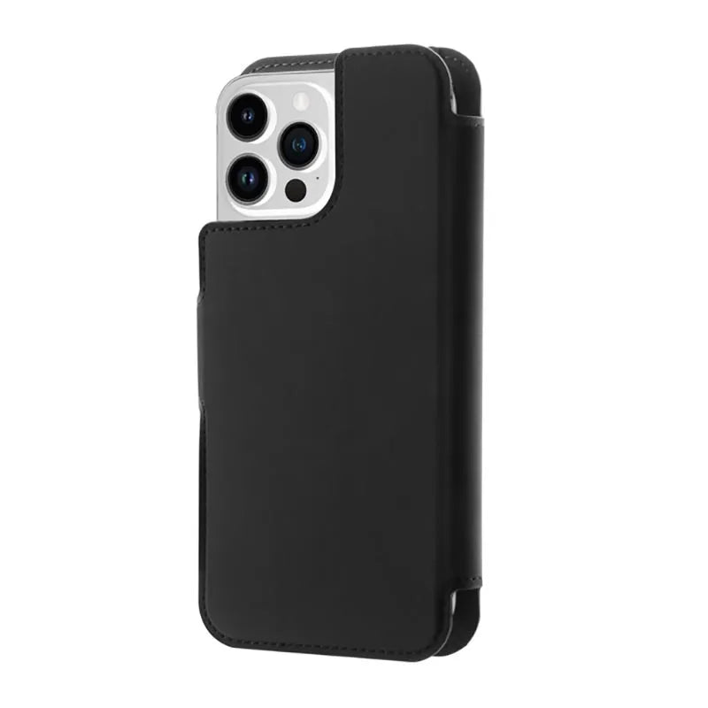 PURO Folio MagSafe dėklas – 2-in-1 dėklas, skirtas iPhone 14 Pro / 13 Pro (juodas)