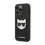 Karl Lagerfeld Saffiano Choupette Head Patch Case dėklas - dėklas iPhone 14 Pro (juodas)