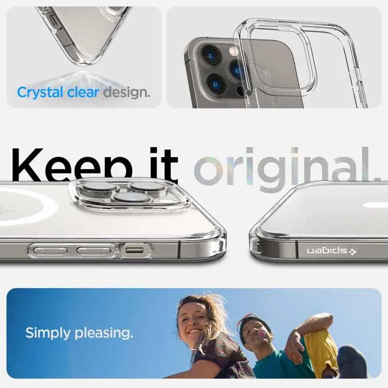 Spigen Ultra Hybrid Mag MagSafe – dėklas skirtas iPhone 14 Pro (baltas)