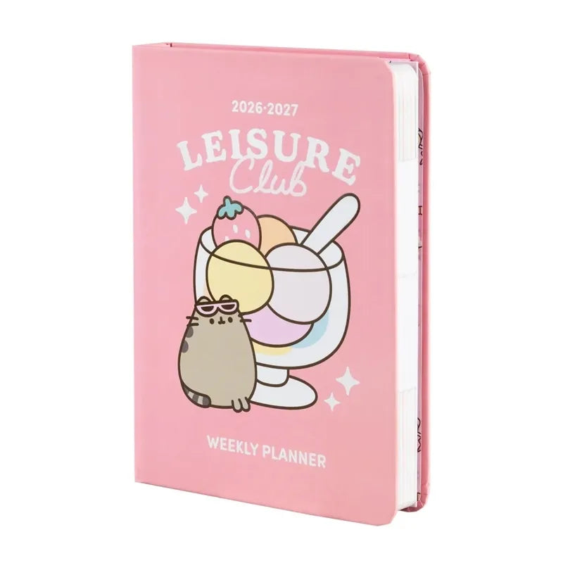 Pusheen – A6 savaitinis kalendorius / planuoklis iš Tropical Vacation 2026/2027 kolekcijos