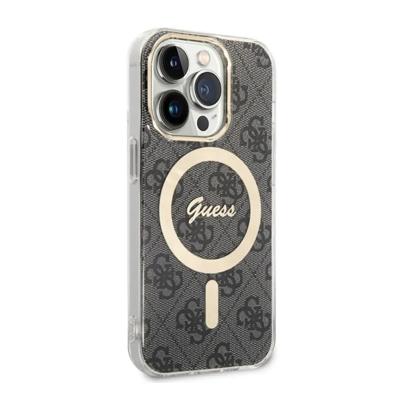 Guess 4G MagSafe – Dėklas iPhone 14 Pro (juodas)