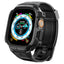 Spigen Rugged Armor Pro dėklas – dirželis su dėklu „Apple Watch Ultra“ 49 mm (juodas)