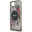 Guess IML Flowers MagSafe – dėklas iPhone 16e (juodas)