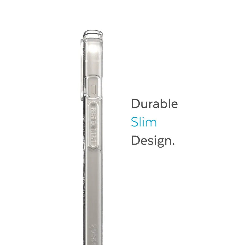 Speck Presidio Perfect-Clear + MagSafe – dėklas, skirtas iPhone 15 Plus / iPhone 14 Plus (skaidrus)