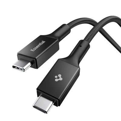 „Spigen EB10010CC Essential“ – USB-C į USB-C PD laidas, 100 W, 1 m (juodas)