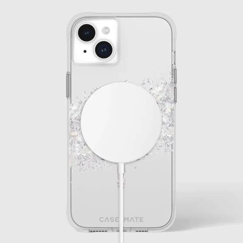 Case-Mate Karat MagSafe – iPhone 15 Plus dėklas su perlamutru (A Touch of Pearl)