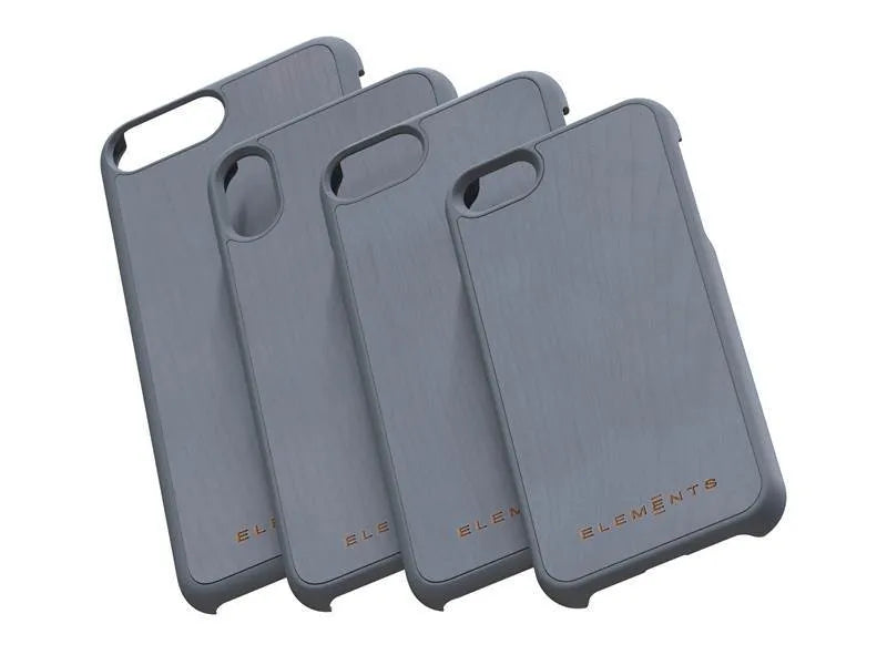 Nordic Elements Original Gefion – dėklas iPhone Xs Max su tikro klevo medžio elementais (Mid Grey)
