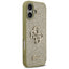 Guess Fixed Glitter Big 4G – dėklas iPhone 17 (auksinis)