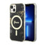 Guess Golden Marble MagSafe – dėklas iPhone 14 (juodas)