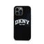 DKNY Liquid Silicone White Printed Logo MagSafe – Dėklas, skirtas iPhone 14 Pro Max (juodas)
