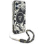 Guess Palm Trees Triangle Pearl Strap MagSafe – dėklas iPhone 16 (juodas)
