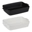 Alpina – Keraminis stačiakampis kepimo indas 28x18x6 cm (baltas)
