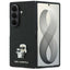 Karl Lagerfeld Saffiano Karl & Choupette Pin - Dėklas Samsung Galaxy Z Fold 8 Ultra (juodas)