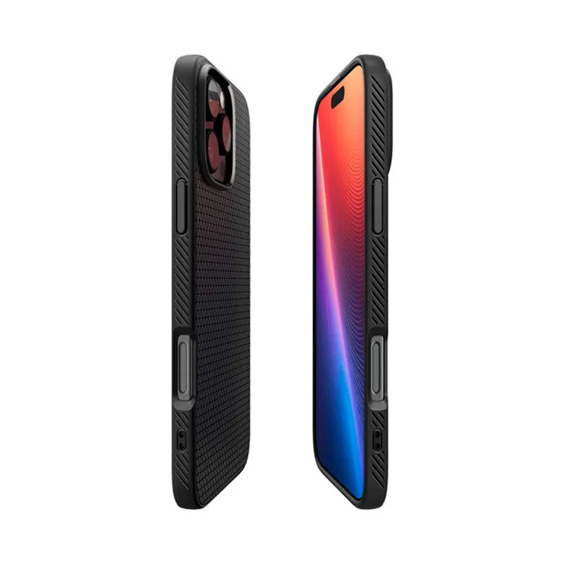 Spigen Liquid Air – dėklas iPhone 16 Pro Max (Matte Black)