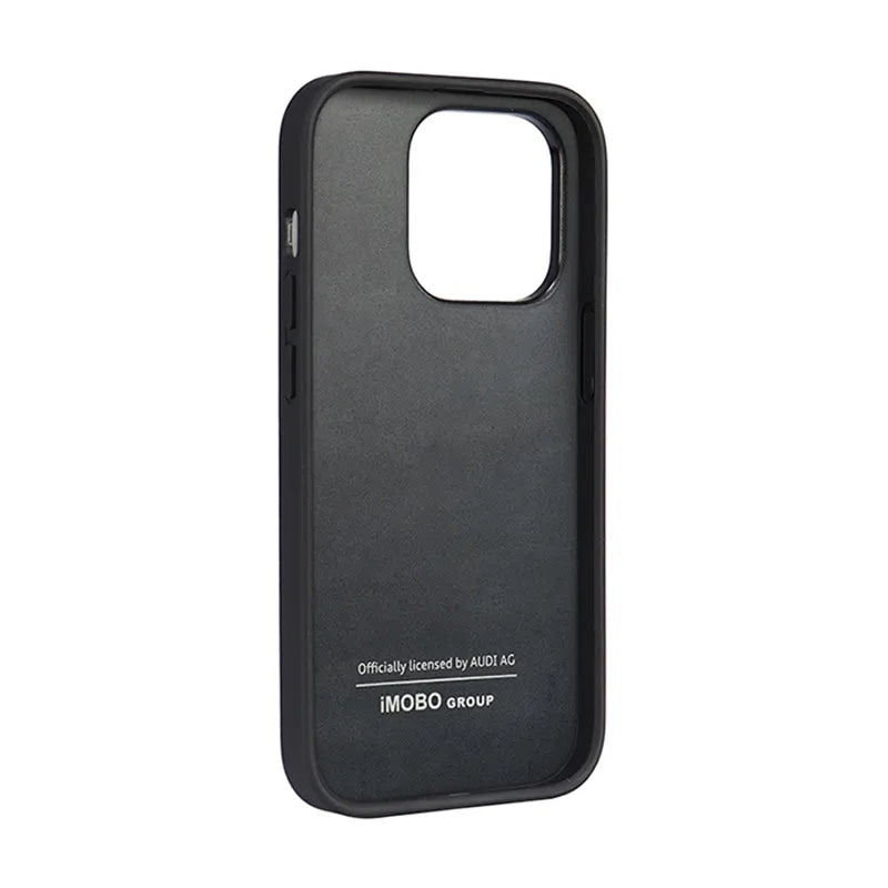 „Audi Synthetic Leather“ – dėklas „iPhone 14 Pro“ (juodas)