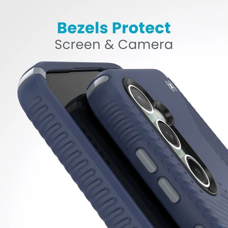 Speck Presidio2 Grip – Samsung Galaxy S23 FE dėklas (mėlyna/juoda/balta)