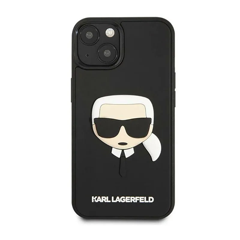 Karl Lagerfeld 3D Rubber Karl's Head - Dėklas iPhone 14 Plus (juodas)