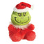 Grinch – Pliušinis žaislas / sėdintis Grinch su Kalėdų Senelio kostiumu 13 cm iš Palm Pals kolekcijos, ekologiškas