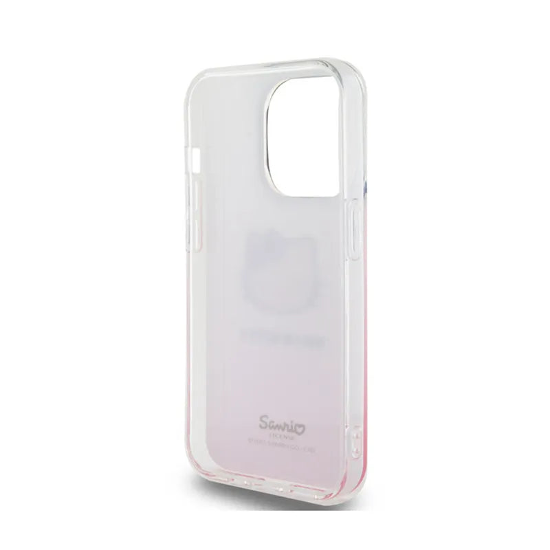 Hello Kitty IML Gradient Electrop Kitty Head - dėklas Apple iPhone 14 Pro Max (rožinis)