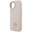 Guess Grained Strass Logo MagSafe – Dėklas iPhone 17 (rožinis)