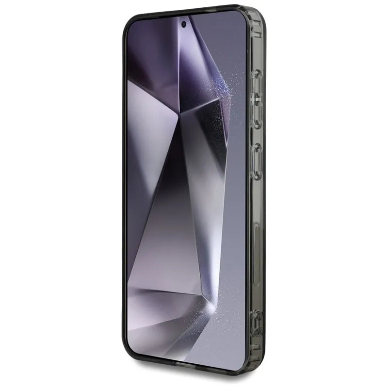 Karl Lagerfeld Rhinestones Karl Head Logo – dėklas Samsung Galaxy S25 telefonui (juodas)