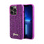Guess Disco Metal Script – dėklas „iPhone 14 Pro“ (fuksijos spalvos)