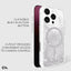 Case-Mate Waterfall MagSafe – dėklas, skirtas iPhone 16 Pro (sidabrinis)