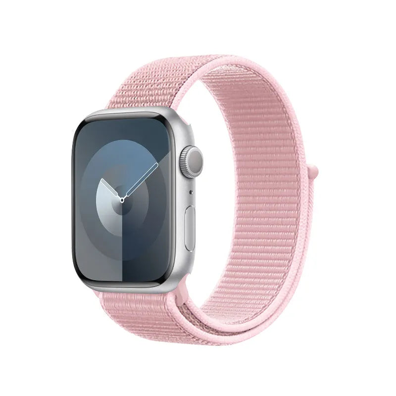 Crong Nylon - sportinis dirželis Apple Watch 38/40/41/42 mm (pudros rožinė)