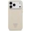 Guess Triangle Logo MagSafe dėklas iPhone 17 Pro Max (smėlio spalvos)